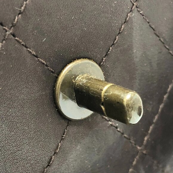 CHANEL Matelasse Turn lock Handbag Bag Backpack Hand Bag Calfskin Brown - Picture 10 of 13